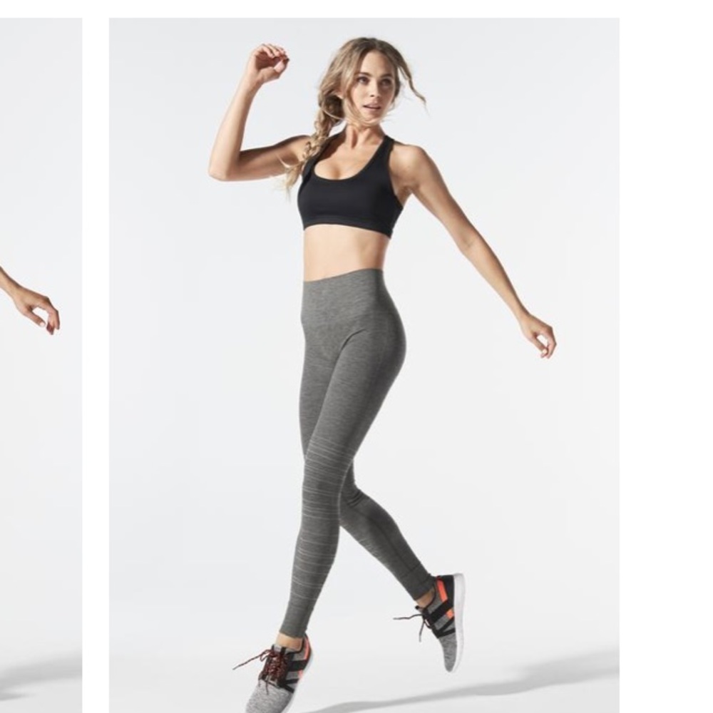 Sport Support Cuffed Leggings Gray